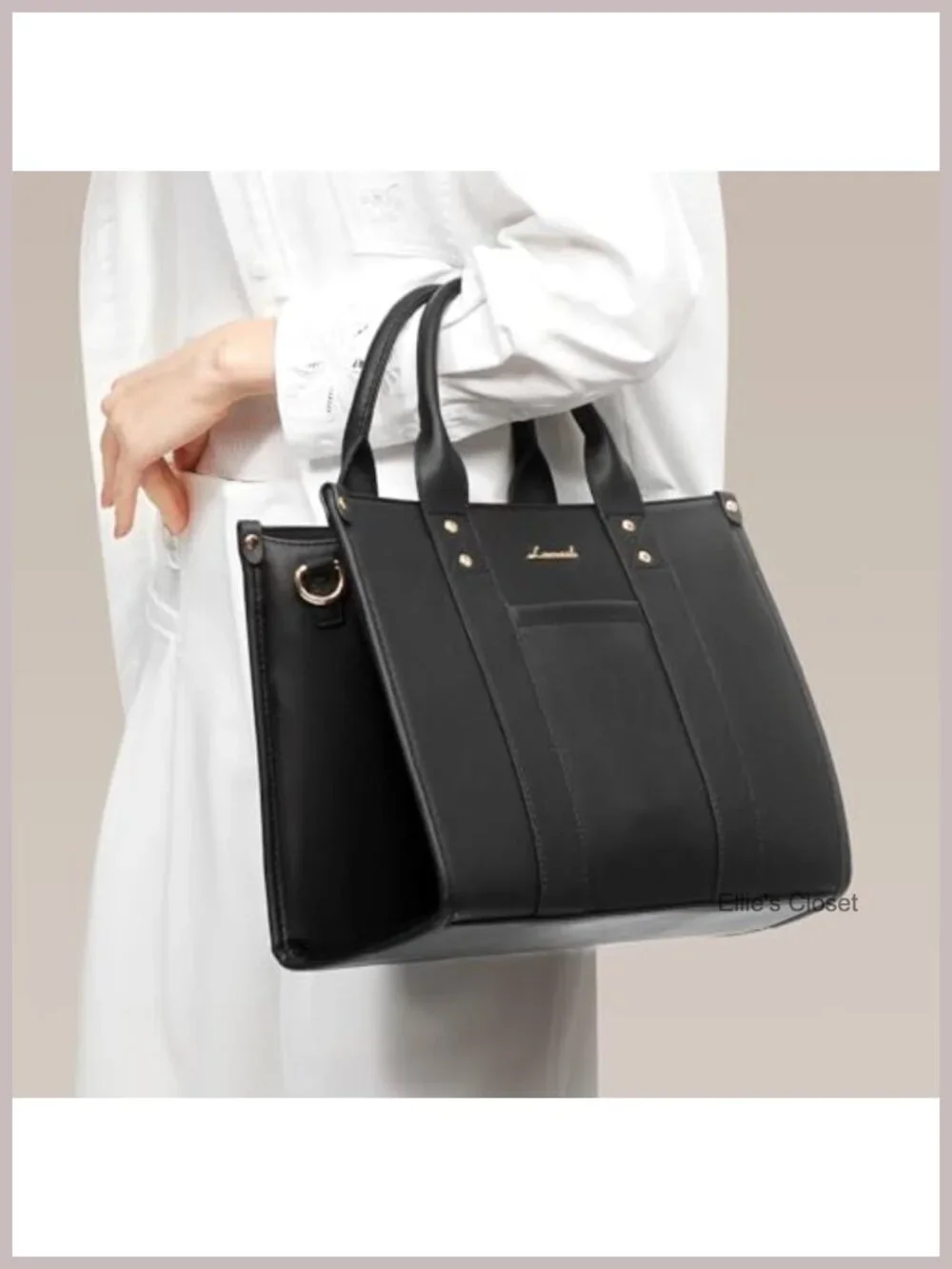 Women's Leather Satchel Tote - Laptop Crossbody Bag
